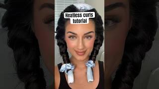 Heatless curls tutorial