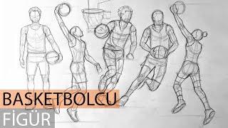 Basketbolcu Figür Çizimi, Sporcu Figür, Hareketli Figür, Figüre Giriş, Basit Figür, İmgesel