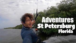 Kiteboarding Around Islands in St Petersburg, Florida