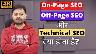 What is On Page SEO Off Page SEO and Technical SEO Tutorial in Hindi (2022) | Techno Vedant