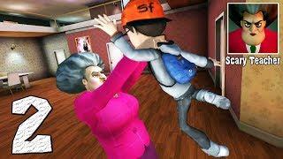 Scary Teacher 3d - Злой Учитель Пранк от ученика - летсплей прохождение игры Часть 2 андроид, айос