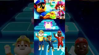 Paw Patrol Scary Chase vs Ryder x Coffin Dance Tiles Hop EDM Rush #coffindance #tileshop