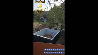 Водонепроницаемый погреб из гидробетона 12.474 м3 под входную группу. #будівництво #construction 