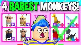 Trading The *4 RAREST* MEGA MONKEYS In Adopt Me!! *RICH* Roblox Adopt Me Trades (TRADE PROOFS)