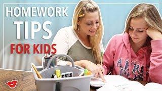 Homework Tips For Kids! | Kimmy from Millennial Moms