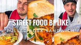 STREET food be like️- Our first street food- Small sandwich with fries | CHEFKOUDY️