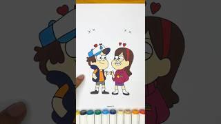 Gravity Falls Dipper & Mabel Eyes Changing Paper Crafts Game #shorts #gravityfalls #youtubeshorts