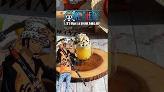 Boba drink inspired by TRAFALGAR LAW ‍️ my favorite One Piece character #onepiece #anime #boba