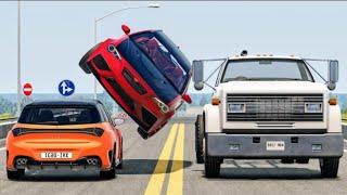 High Speed Traffic Car Crashes #2 -BeamNG Drive | Crash Boom Punk #shorts