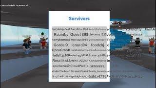 110 Players in Roblox Natural Disaster Survival