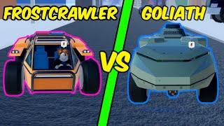 FROSTCRAWLER is FASTER than GOLIATH?! | Roblox Jailbreak