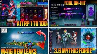 A11 Royal Pass RP 1 To 100 Rewards | Fool M416 On hit Effect | New M416 Leaks