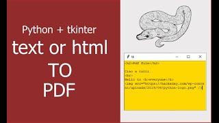 Tkinter Text to make PDF files from text or html (ENG/ITA)