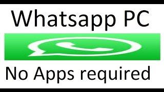 Whatsapp PC| How to use whatsapp in laptop| No application required|