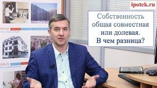 Долевая или общая совместная собственность