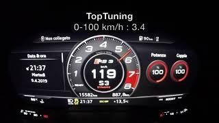 Rimappatura Audi RS3 2.5 TFSI 400cv By TopTuning Treviso