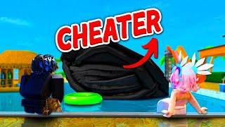 WE FOUND THE BIGGEST CHEATER IN ROBLOX  (MM2 FUNNY MOMENTS)