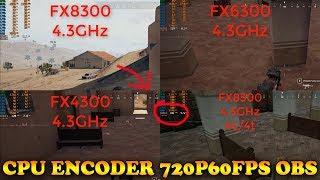 (FX8300 vs FX6300 vs FX4300 vs FX8300 4C/4T) 4.3GHz OC: TESTE PUBG LITE