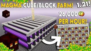 Minecraft Magma Cube/Block Farm 1.21 | Magma Cube Farm | Magma block Farm In Minecraft - 26k Per/h