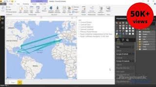 Power BI Custom Visuals -  Route Map ️