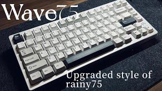 PMO WAVE75 Aluminum Pile Mechanical Keyboard#keyboard #desksetup #wave75