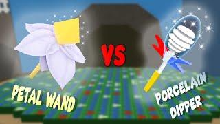 Petal Wand Vs. Porcelain Dipper Roblox Bee Swarm Simulator