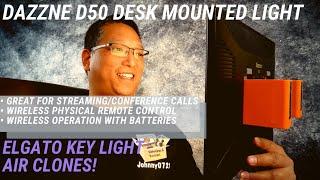 Dazzne D50 (Elgato Key Light Air clone) LED Light Panel - Unboxing, Demo of Functions & Impressions!