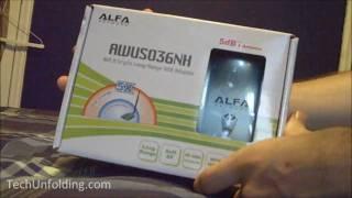 Alfa AWUS036NH USB Wireless-N Adapter Unboxing