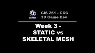 Static vs Skeletal Meshes