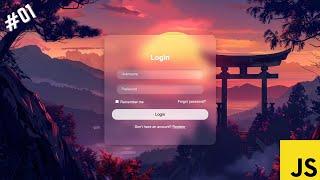 How to Create a Responsive Login Page with HTML, CSS, and JavaScript | #01