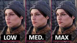 Metro Exodus - Low vs. Medium vs. Extreme Graphics Comparison