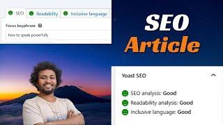 SEO article by 1 click - Direct publish to WordPress