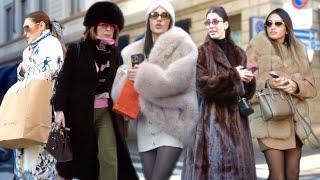 Winter 2025 Milan Street StyleItalian Fashion Elegance Classy Luxury Outwear #vogue #vanityfair