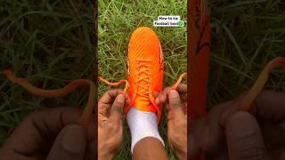 How to tie football boots #shorts