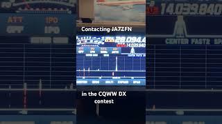 QRP Canada to Japan in the CQWW DX CW contest #hamradio #qrp #radio #morsecode #yaesu