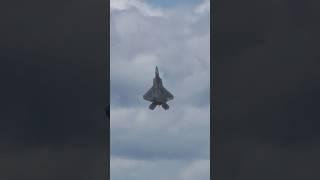 Epic F-22 Raptor Makes A Grand Entrance #subscribe #military #aviation 