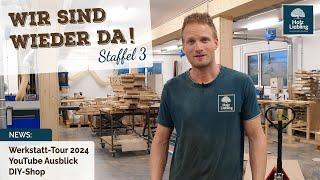 Holz-Liebling Werkstatt Tour 2024 | News | YouTube | DIY-Shop