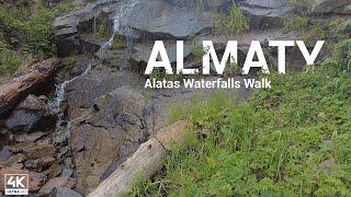 Alatas Waterfall 4k Walk, Almaty, Kazakhstan