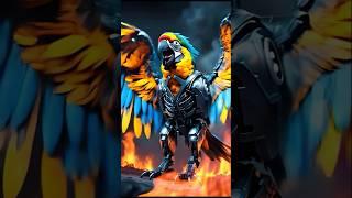 BMW and Parrot Fusion Hybrid | AI Revolution Studio #animalfusion #shorts #fouryou #animalhybrid