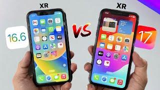 iOS 16.6 vs iOS 17 - iPhone XR vs iPhone XR Speed test + Comparison