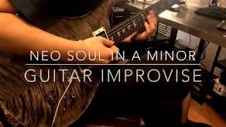 Neo Soul in A minor | Guitar Backing Track guitar Improvisation