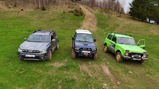 Duster 2025 VS Lada Niva VS Suzuki Jimny Off Road