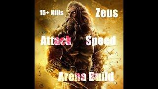 Smite Zeus Arena Build (Attack Speed) 15+ kills- Gaming with Drewzy