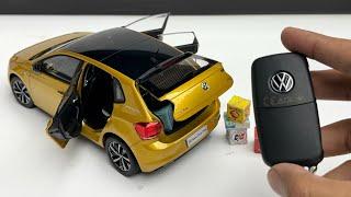 Car Unboxing - Volkswagen Polo 1:18 Scale Model with Openable Parts & Realistic Detailing