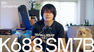 The Difference between fifine K688 & Shure SM7B / Sound Quality, Pop Guard