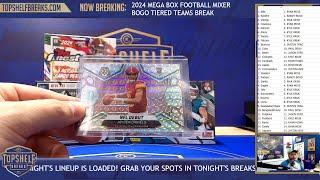 2024 Football 3 Box Mega Mixer - Prizm, Absolute, Mosaic! | Top Shelf Breaks | 3/7/25