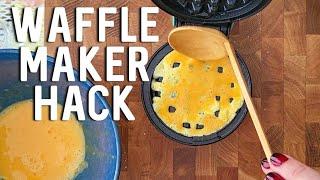 I Cooked Breakfast Using A Waffle Maker | WAFFLE MAKER HACKS | Simply Mama Cooks