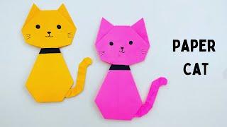 How To Make Easy Paper Cat For Kids / Nursery Craft Ideas / Paper Craft Easy / KIDS crafts