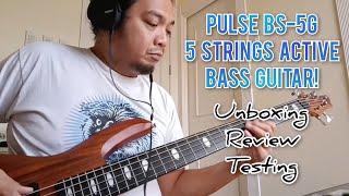 Pulse BS-5G Bass Guitar / Unboxing Review Test