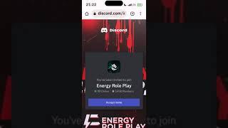 how to log in  and join to the Discord energy rp samp samp discord roleplay server